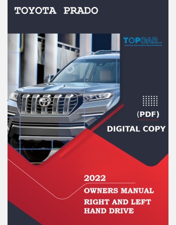 toyota land cruiser prado 2022 owners manual rhd& lhd